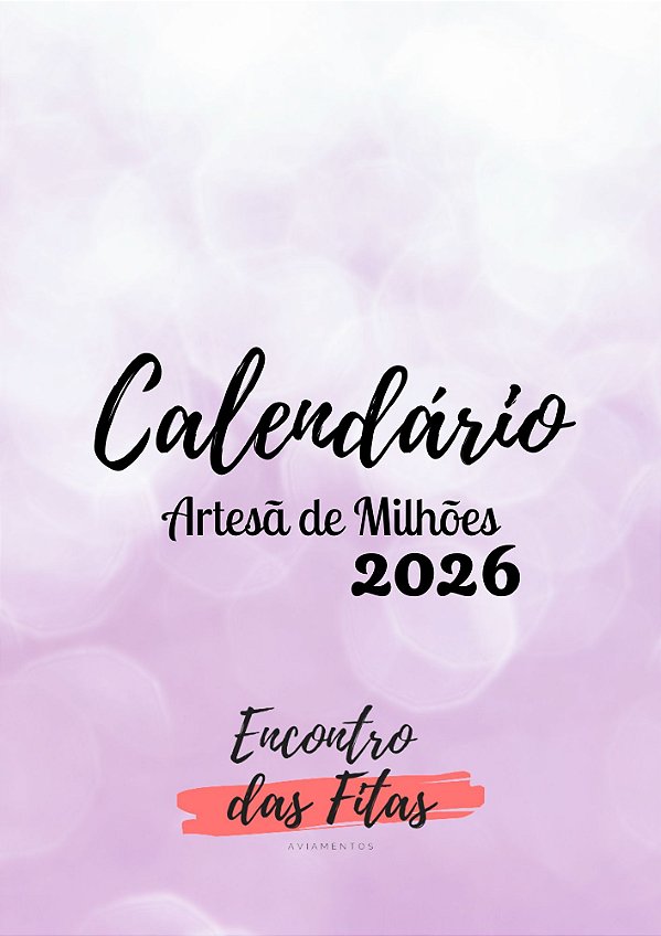 Calendário Artesã de Milhões PDF 2026