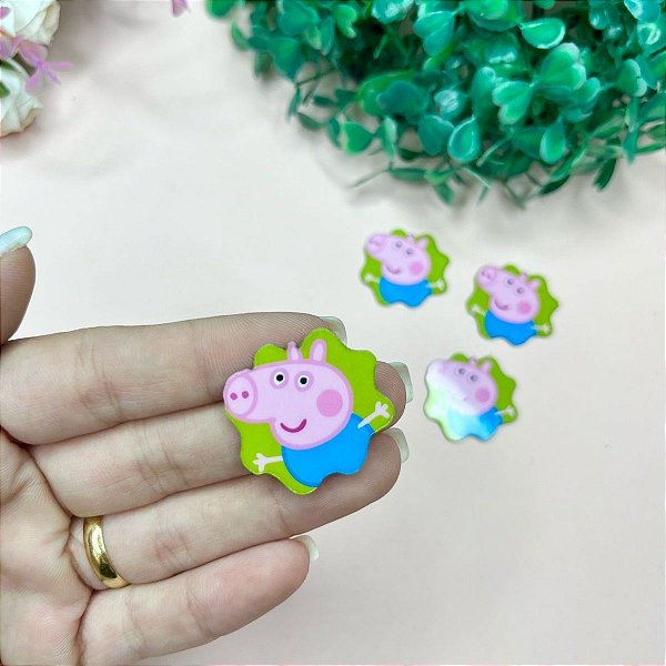 Aplique de Acrílico Fino Jeorge Peppa Pig - Unidade