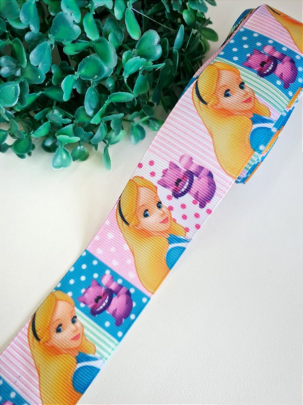 Fita Estampada Sakura 38mm - Alice no País das Maravilhas - Metro