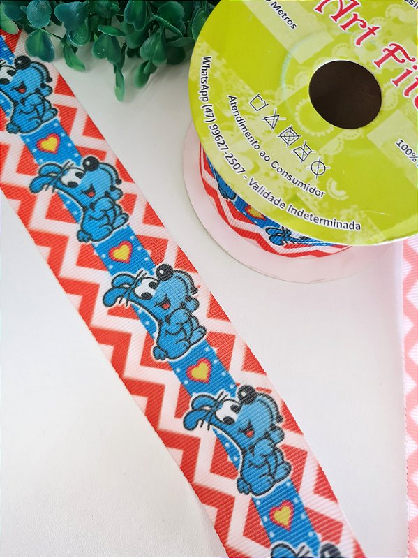 Fita de Gorgorão Estampada 38mm Art Fitas - Pet Bidu
