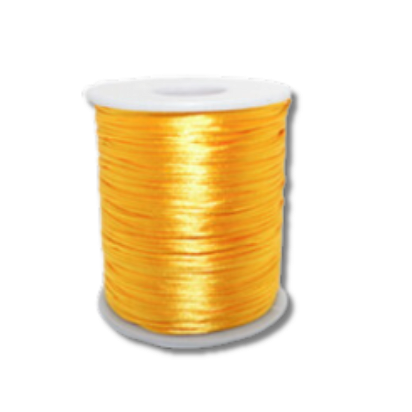 Fio de Seda 1mm (rabo de rato) - Amarelo