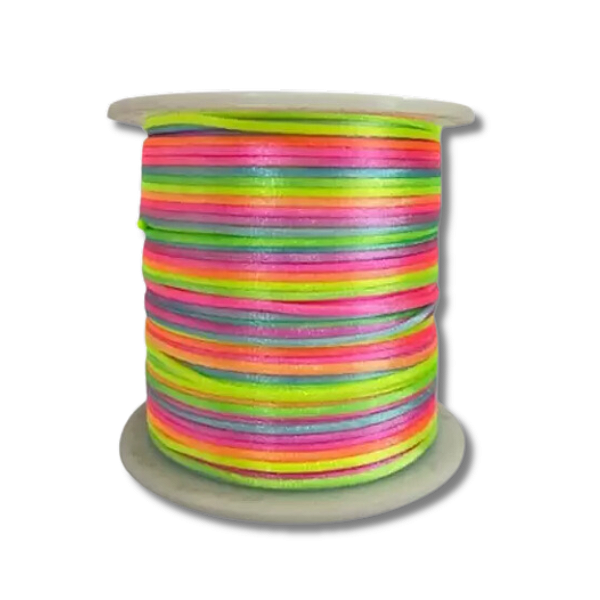 Fio de Seda 1mm (rabo de rato) - Colorido Neon Claro