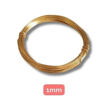 Arame para Artesanato 1mm Dourado -  Metro