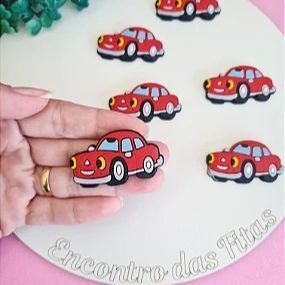 Aplique Emborrachado Carro McQueen - Unidade