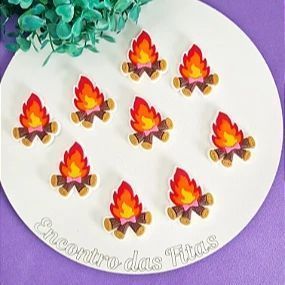 Aplique Emborrachado Fogueira de São João - Unidade