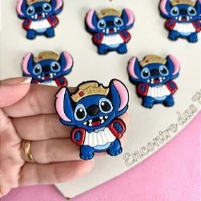 Aplique Emborrachado Stitch Junino - Unidade