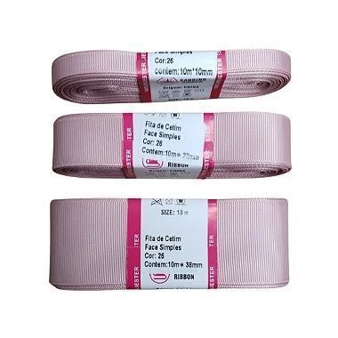 Fita Gorgorão Sanding Lisa Rosa 026 (Nude Rosado)