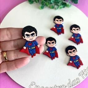 Aplique Emborrachado Super Homem - Unidade