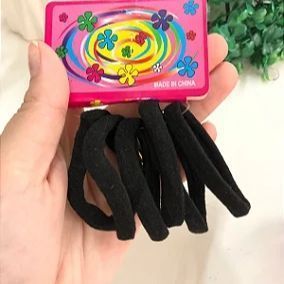 Rabicó (tamanho normal) kit com 6 unidades Preto
