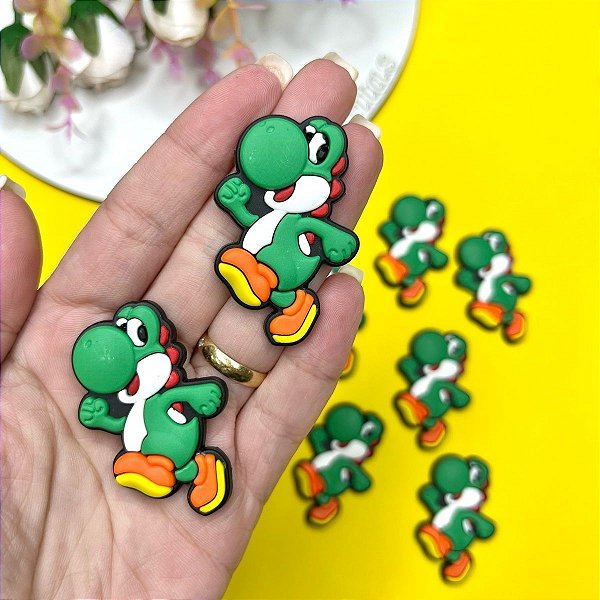 Aplique Emborrachado Turma do Mario - Yoshi - Unidade