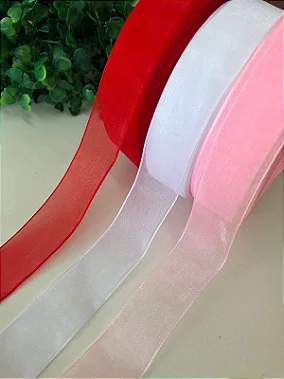 Fita de Organza Sanding 22mm N5 - Metro