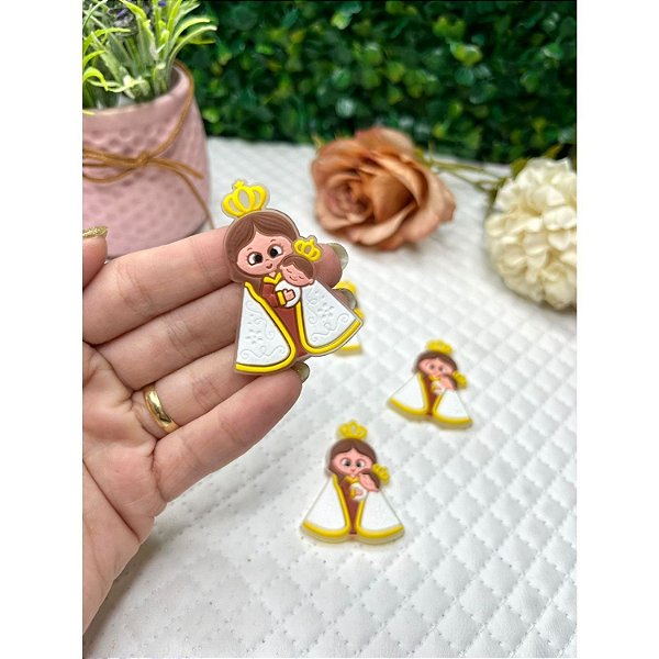 Aplique Emborrachado Santinha - Unidade