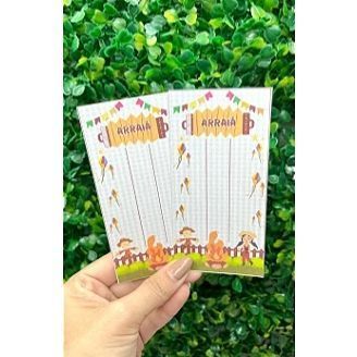 Tag Retangular para Laços Festa Junina - 10 Unidades