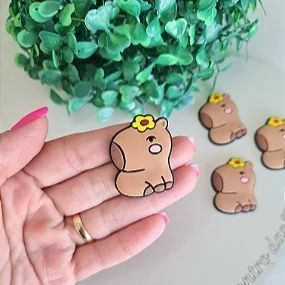 Aplique Emborrachado Capivara -  Unidade