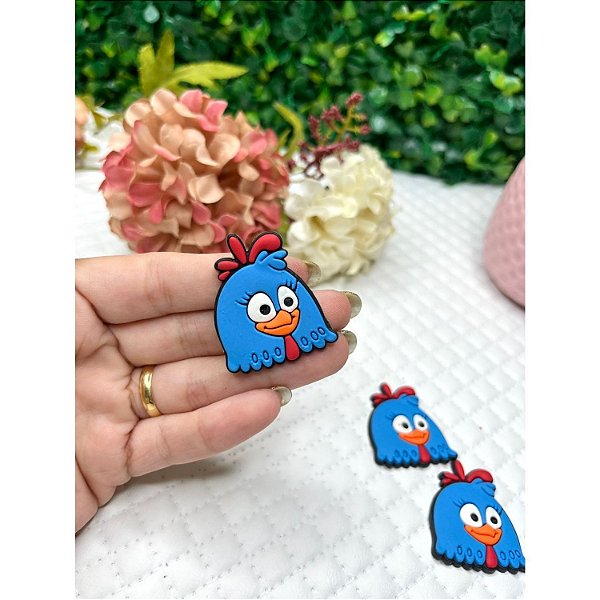 Aplique Emborrachado Galinha Pintadinha - Unidade