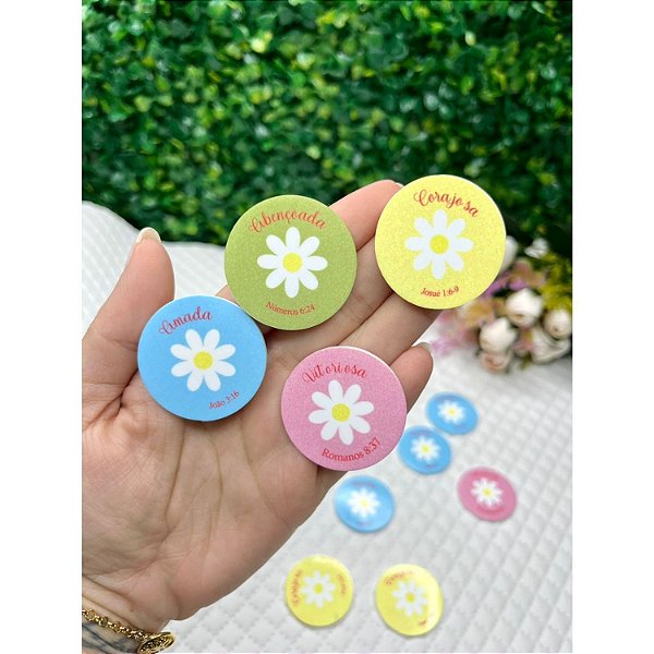 Aplique Acrílico Mulher Virtuosa - Unidade verde