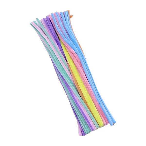 Haste Flexivel para Artesanato (Limpador de Cachimbo) - 5 unidades Sortidas