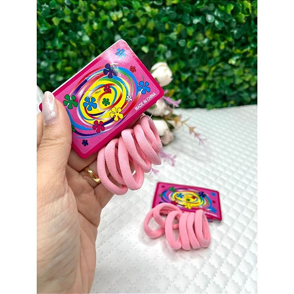 Rabicó Xuxinha (Tamanho Médio) Rosa Bebê - 6 unidades