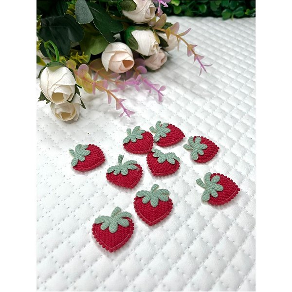 Aplique de Tecido Moranguinho - Unidade