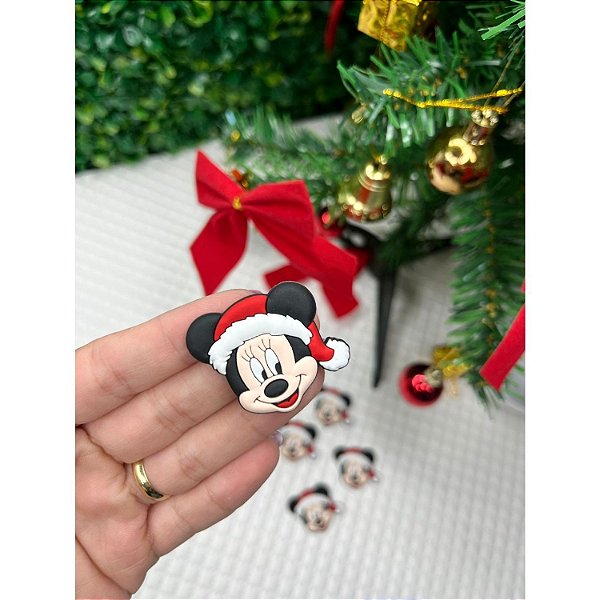 Aplique Emborrachado Minnie de Natal - Unidade