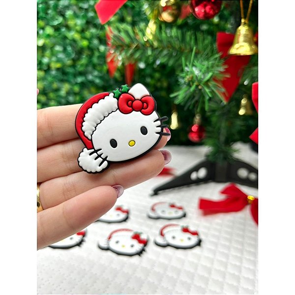 Aplique Emborrachado Natal Hello Kitty - Unidade