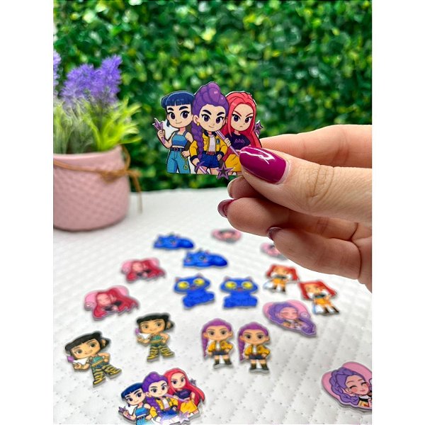 Aplique de Acrílico Guerreira Trio - Unidade