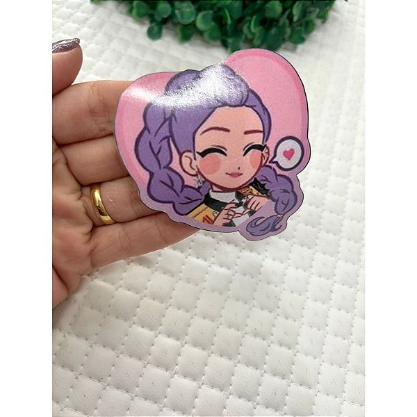 Aplique de Acrílico Guerreira do Kpop Rumi Curvado para Tiara - Unidade