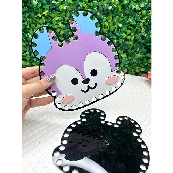 Placa de Acrílico BTS Mang (sem máscara) J-Hope para Bolsa de Fio de Malha