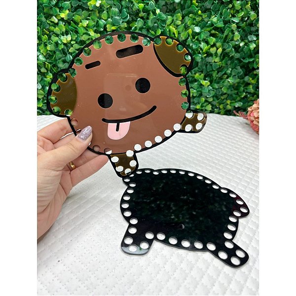 Placa de Acrílico BTS Shooky (Suga) para Bolsa de Fio de Malha
