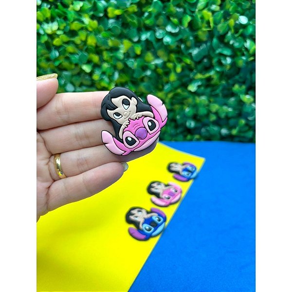 Aplique Emborrachado Angel e Lilo - Unidade