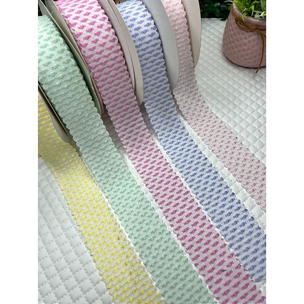 Fita Mili Trabalhada e Borda Ondulada 38mm - Metro