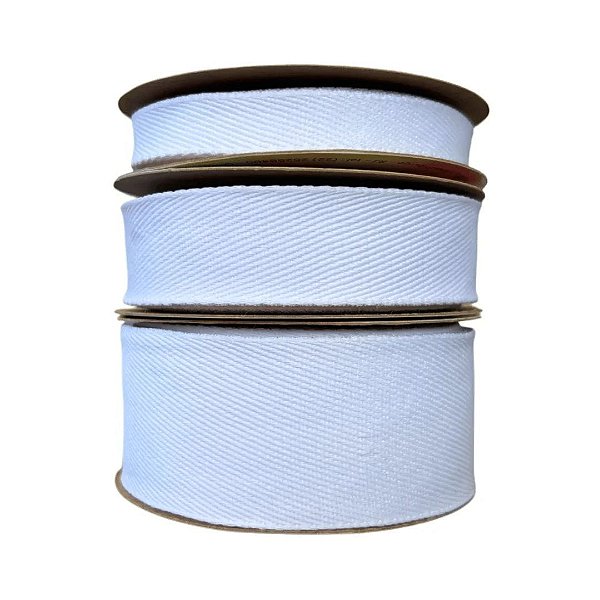 Fita Sinimbu Jeans Lisa Sem Pesponto Branco - Metro