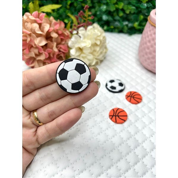 Aplique Emborrachado Bola de Futebol - Unidade