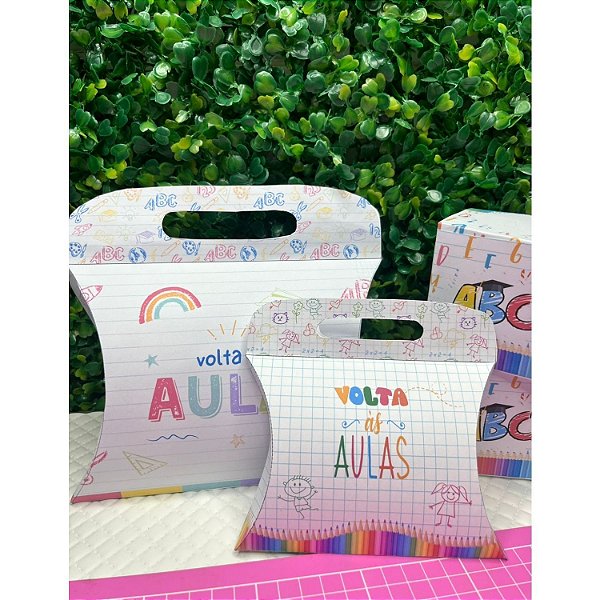 KIT: Caixa Almofada Escolar Tamanho M e P - 1 Unidade cada