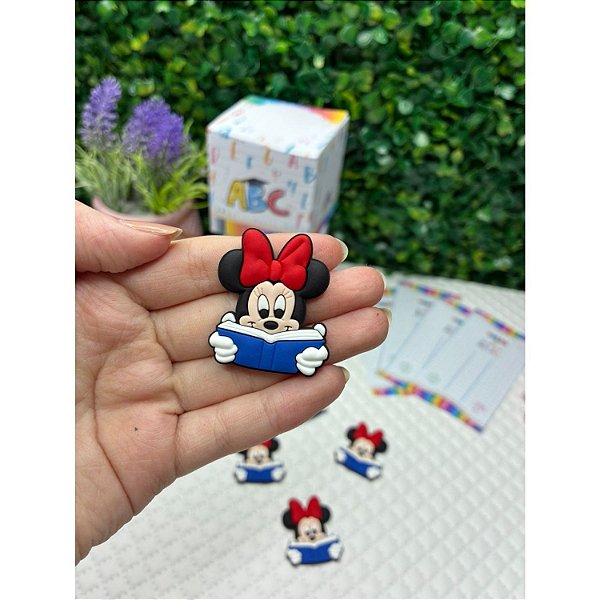 Aplique Emborrachado Escolar Minnie - Unidade