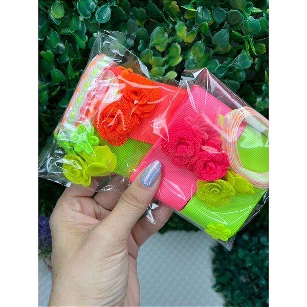 Kit de Fitas e Apliques Neon