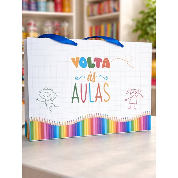 Sacola de Papel Volta às Aulas - Unidade