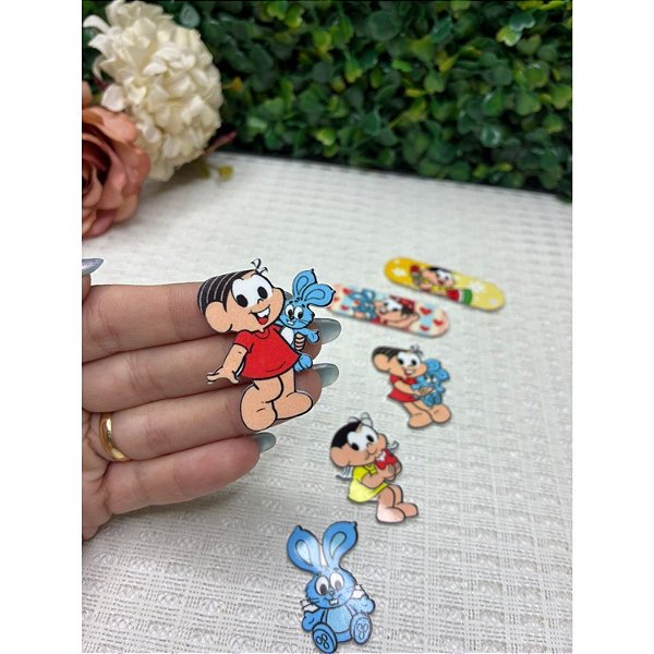 Aplique de Acrílico Mônica e Sansão - Unidade