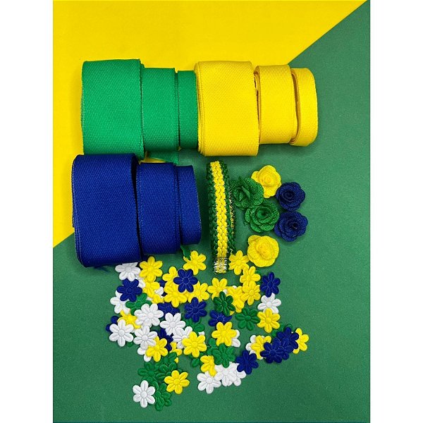 Kit de Fitas e Apliques Vai Brasil