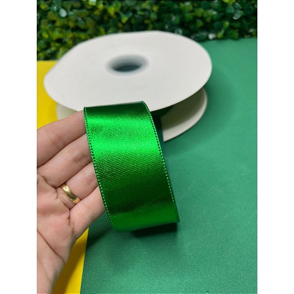 Fita Metalizada Verde 38mm (N9) - Metro