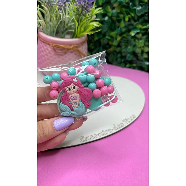 Kit Medida Certa de Prendedor de Chupeta - Sereia