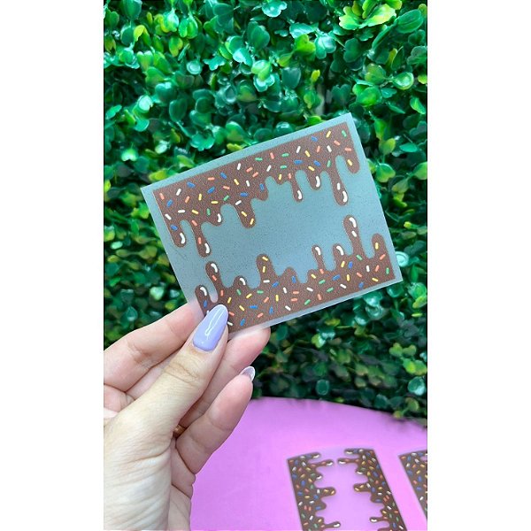 Termocolante Páscoa Calda de Chocolate com Granulado - Cartela