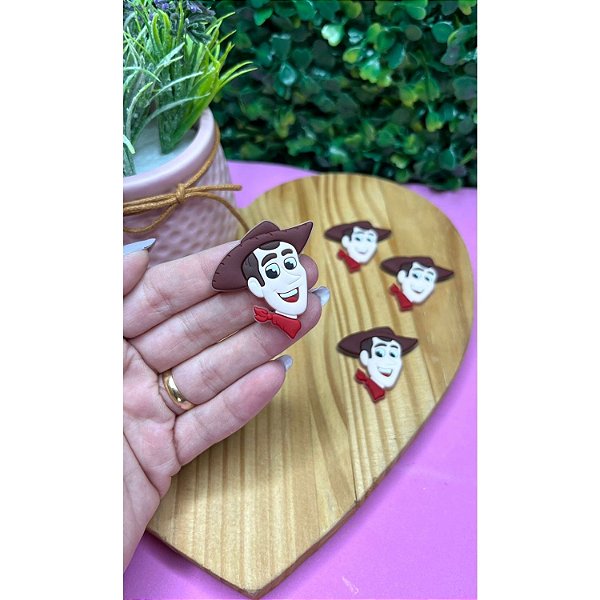 Aplique Emborrachado Woody Toy Story - Unidade