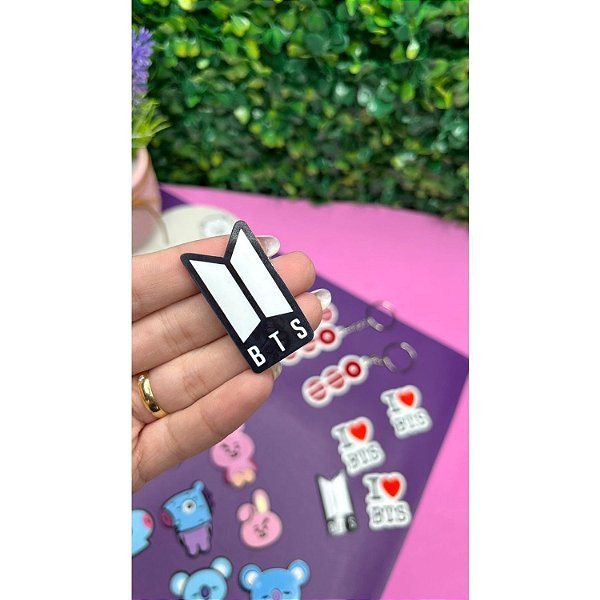 Aplique de Acrílico BTS - Unidade