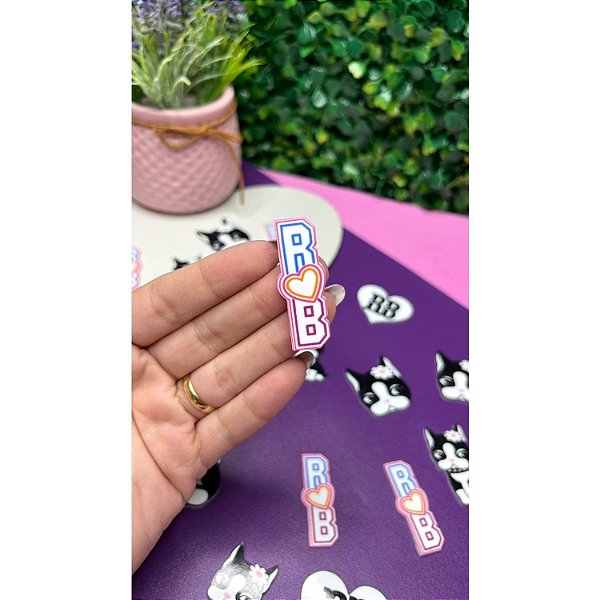 Aplique de Acrílico Rebecca Bonbon RB Colorido - Unidade