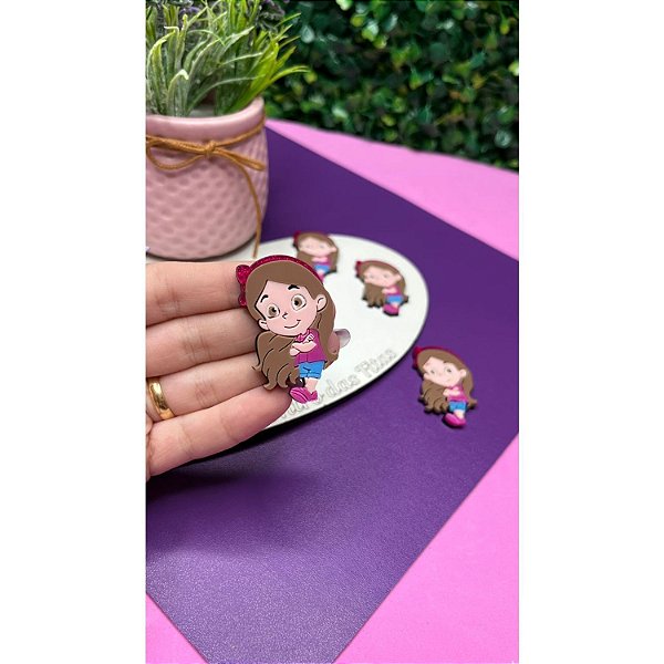 Aplique de Acrílico Maria Clara - Unidade