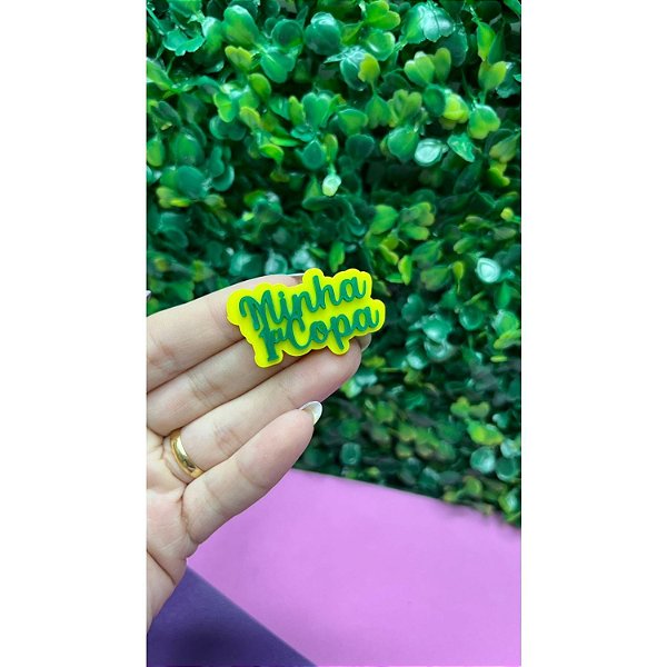 Aplique de Acrílico Minha Primeira Copa- Unidade