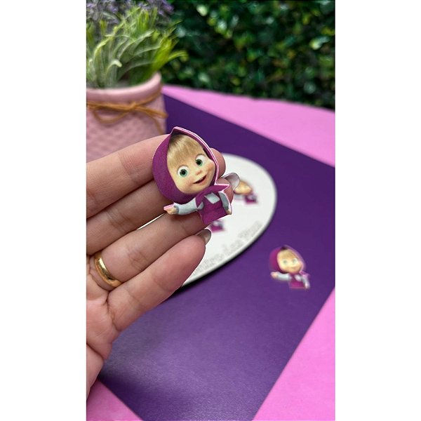 Aplique de Acrílico Masha - Unidade