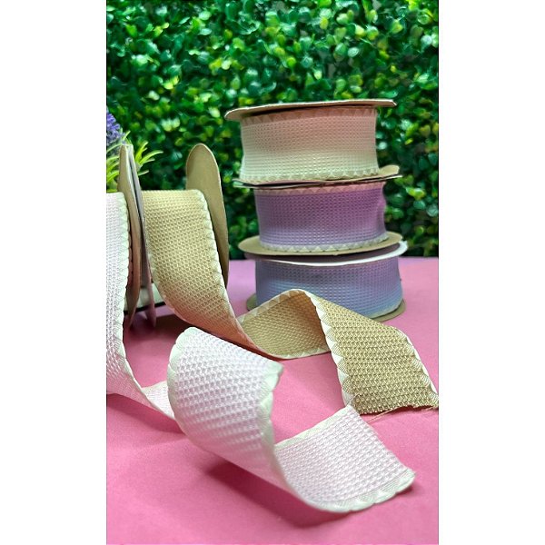 Fita Importada Mili Quadriculada com Borda 38mm - Metro