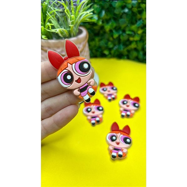 Aplique Emborrachado Meninas Super Poderosa Florzinha - Unidade